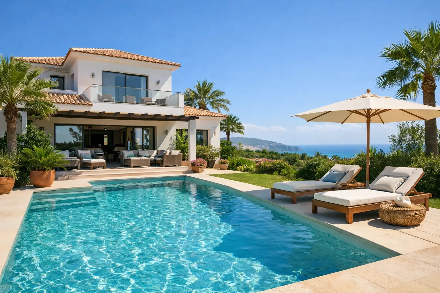 Villa med privat pool i Spanien