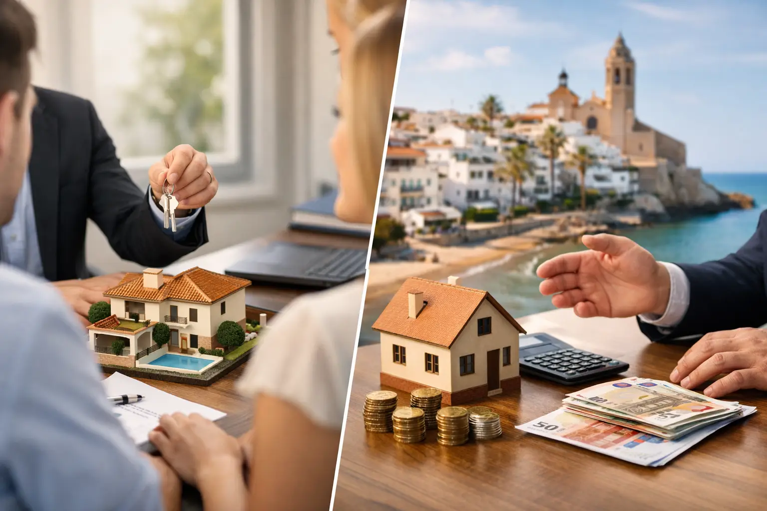 Købe gennem mægler eller bank i Spanien?