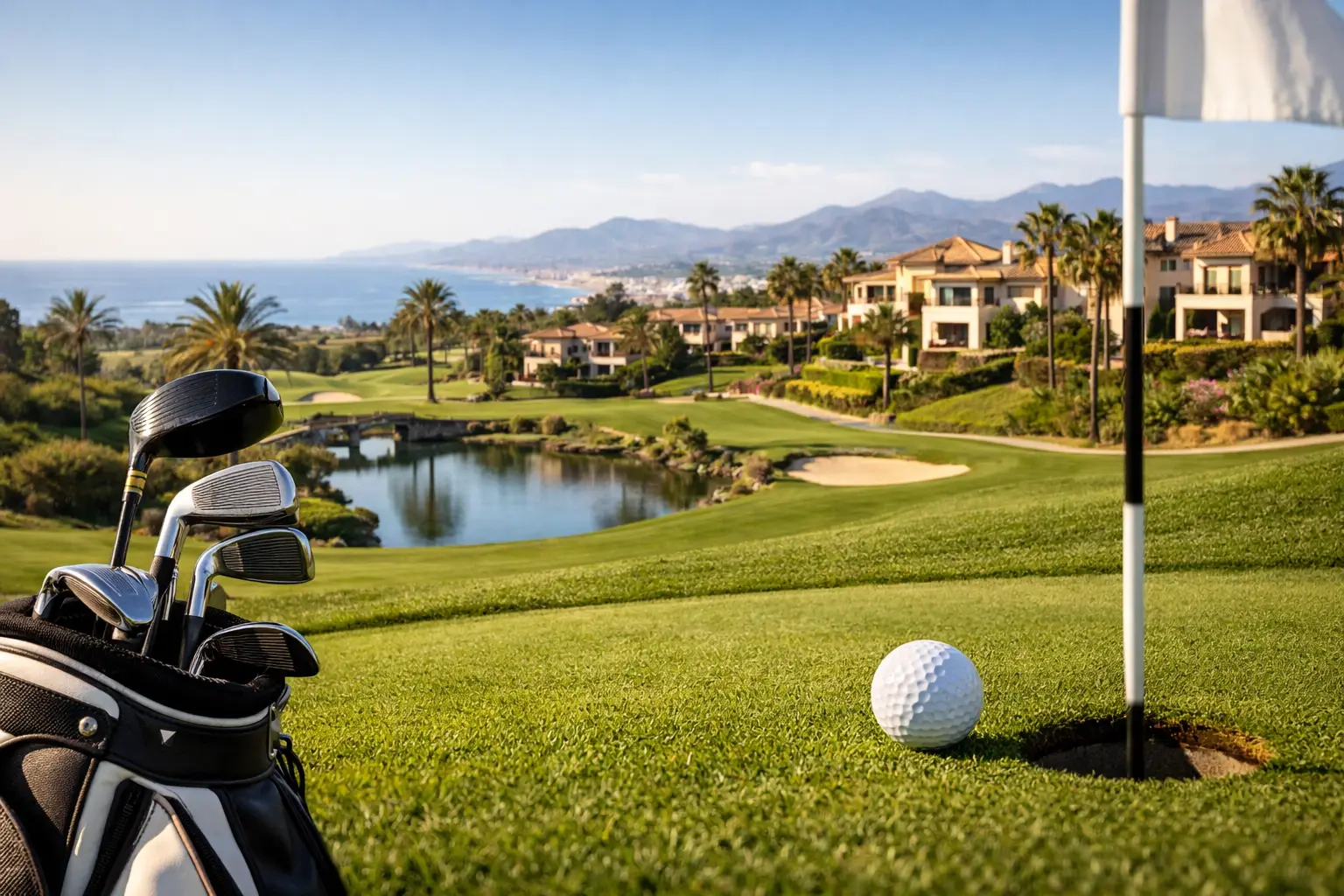 De bedste steder til golfbolig i Spanien